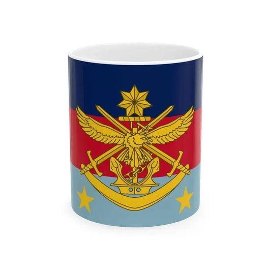 Flag of Chief of the Defence Force Australia (Australia) White Coffee Mug 11oz - Go Mug Yourself