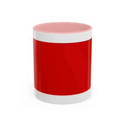 Flag of Chieti Italy - Accent Coffee Mug 11oz Pink - Go Mug Yourself