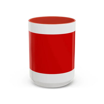 Flag of Chieti Italy - Accent Coffee Mug 15oz Red - Go Mug Yourself