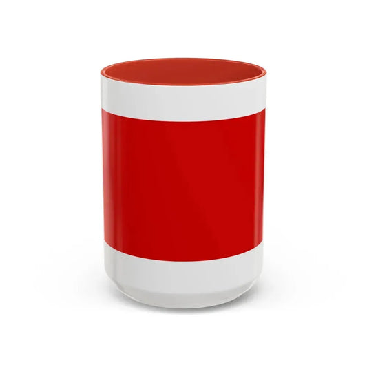 Flag of Chieti Italy - Accent Coffee Mug 15oz Red - Go Mug Yourself