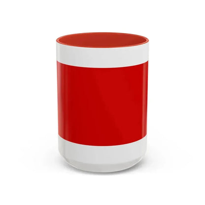 Flag of Chieti Italy - Accent Coffee Mug 15oz Red - Go Mug Yourself