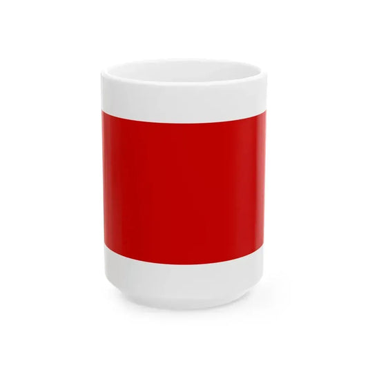 Flag of Chieti Italy - White Coffee Mug 15oz - Go Mug Yourself