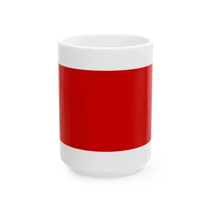 Flag of Chieti (Italy) White Coffee Mug 15oz - Go Mug Yourself