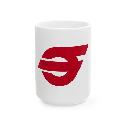 Flag of Chigasaki Kanagawa (Japan) White Coffee Mug 15oz - Go Mug Yourself