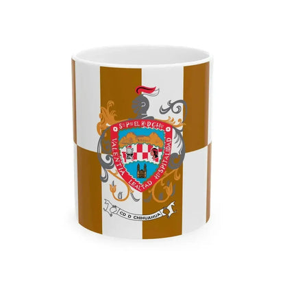 Flag of Chihuahua Chihuahua (Mexico) White Coffee Mug 11oz - Go Mug Yourself