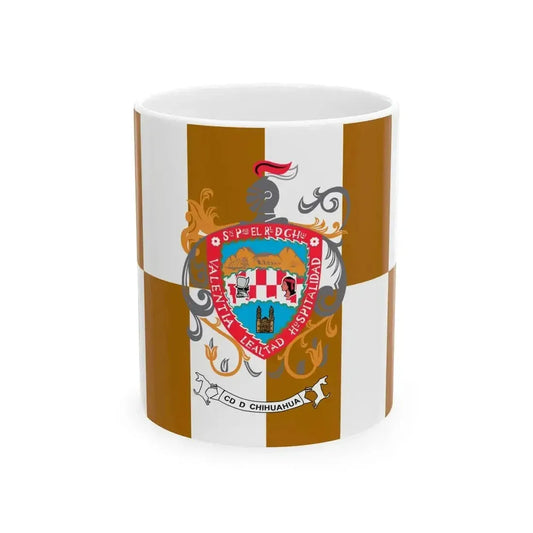 Flag of Chihuahua Chihuahua (Mexico) White Coffee Mug 11oz - Go Mug Yourself