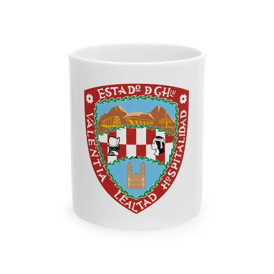 Flag of Chihuahua (Mexico) White Coffee Mug 11oz - Go Mug Yourself