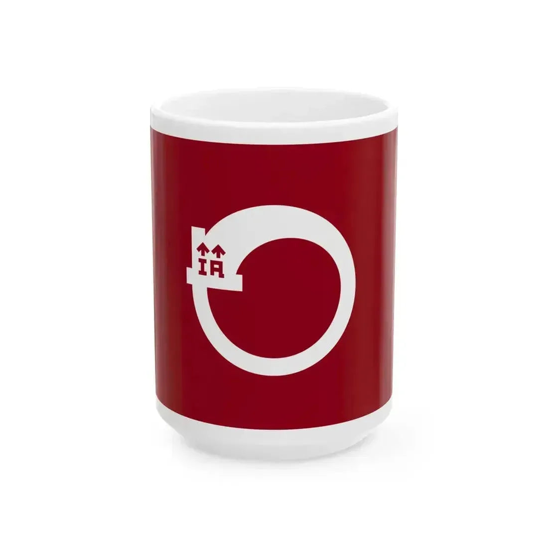 Flag of Chikugo Fukuoka no text (Japan) White Coffee Mug 15oz - Go Mug Yourself