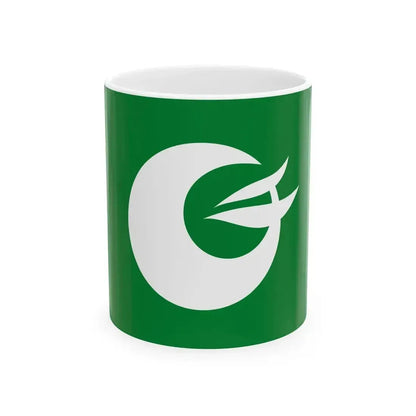 Flag of Chikuhoku Nagano (Japan) White Coffee Mug 11oz - Go Mug Yourself