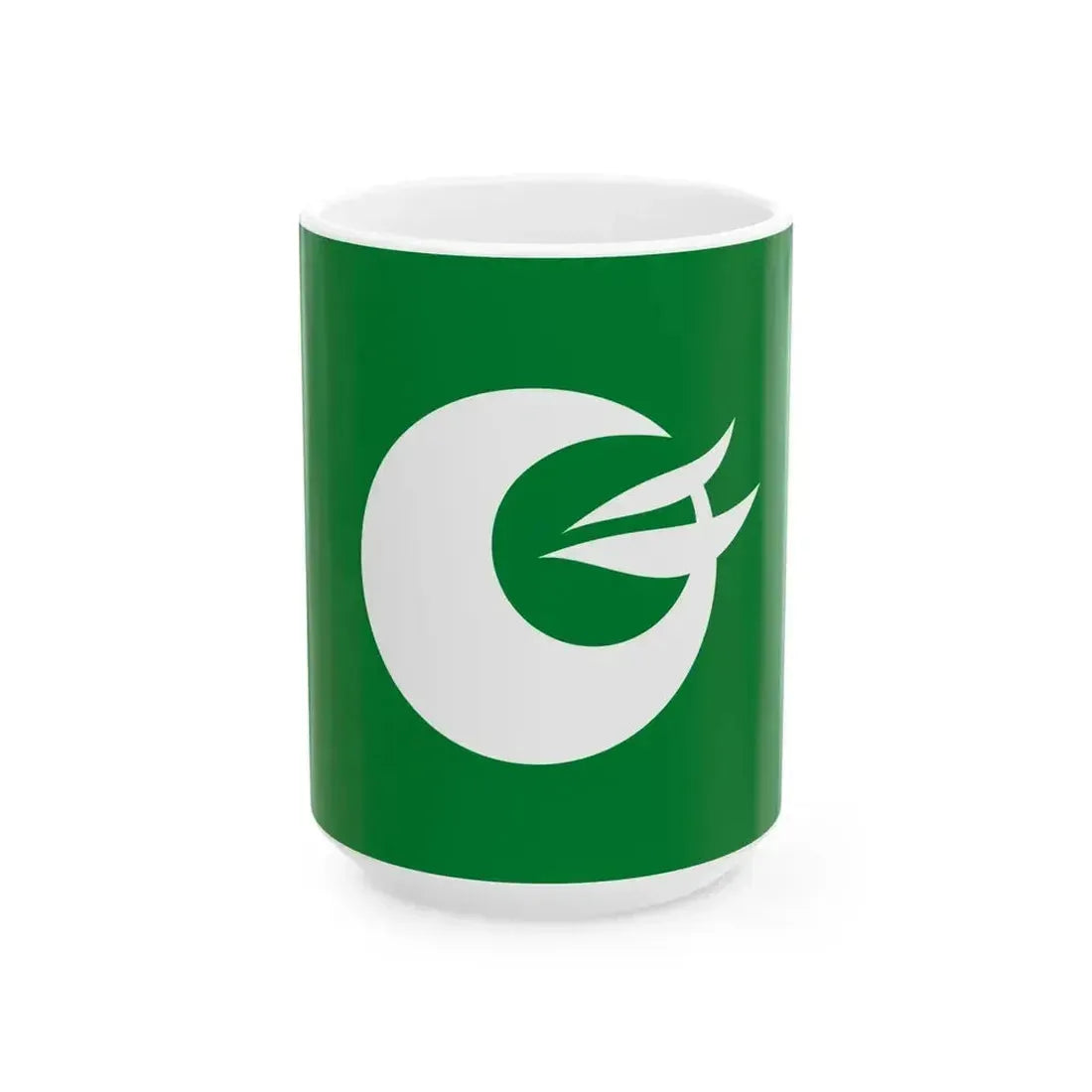 Flag of Chikuhoku Nagano (Japan) White Coffee Mug 15oz - Go Mug Yourself