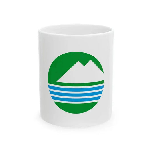 Flag of Chikusei Ibaraki (Japan) White Coffee Mug 11oz - Go Mug Yourself