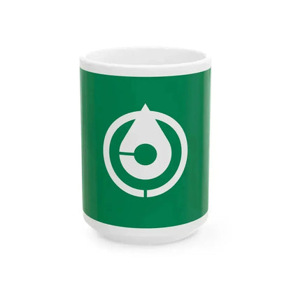 Flag of Chikushino Fukuoka (Japan) White Coffee Mug 15oz - Go Mug Yourself