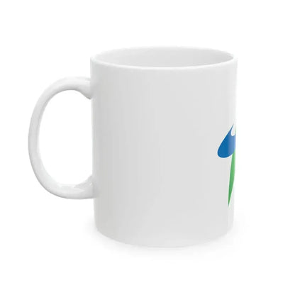 Flag of Chikuzen Fukuoka (Japan) White Coffee Mug - Go Mug Yourself