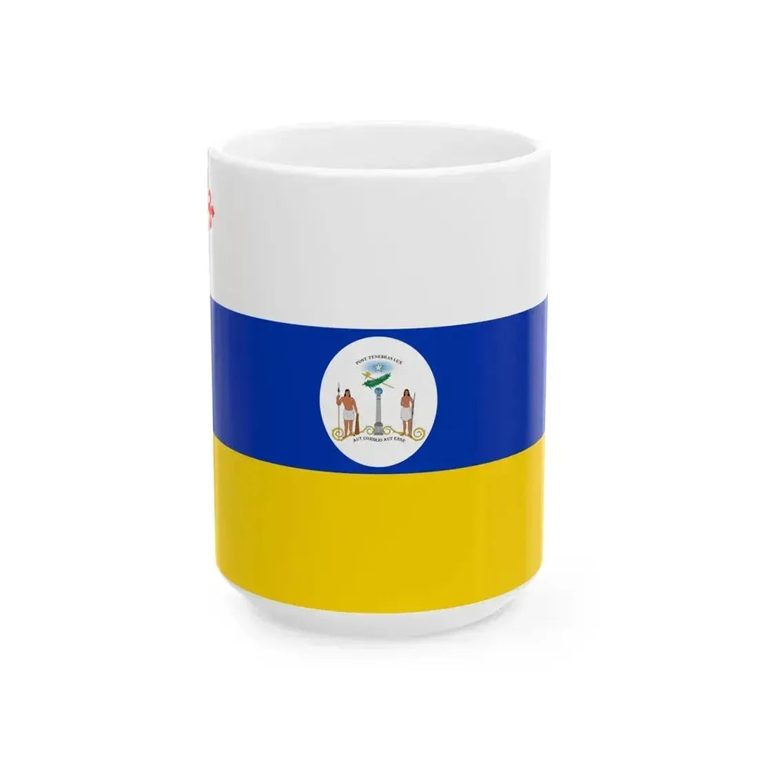 Flag of Chile 1812-1814 alternative (Chile) White Coffee Mug 15oz - Go Mug Yourself