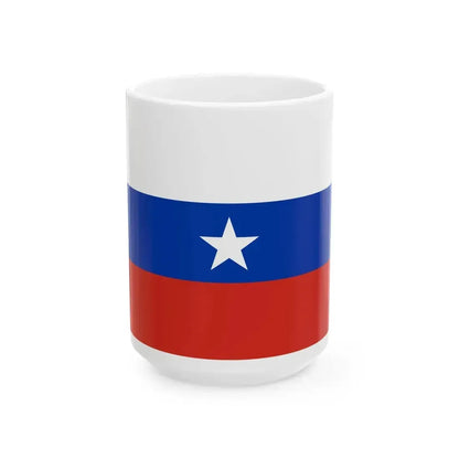 Flag of Chile 1817 2nd (Chile) White Coffee Mug 15oz - Go Mug Yourself