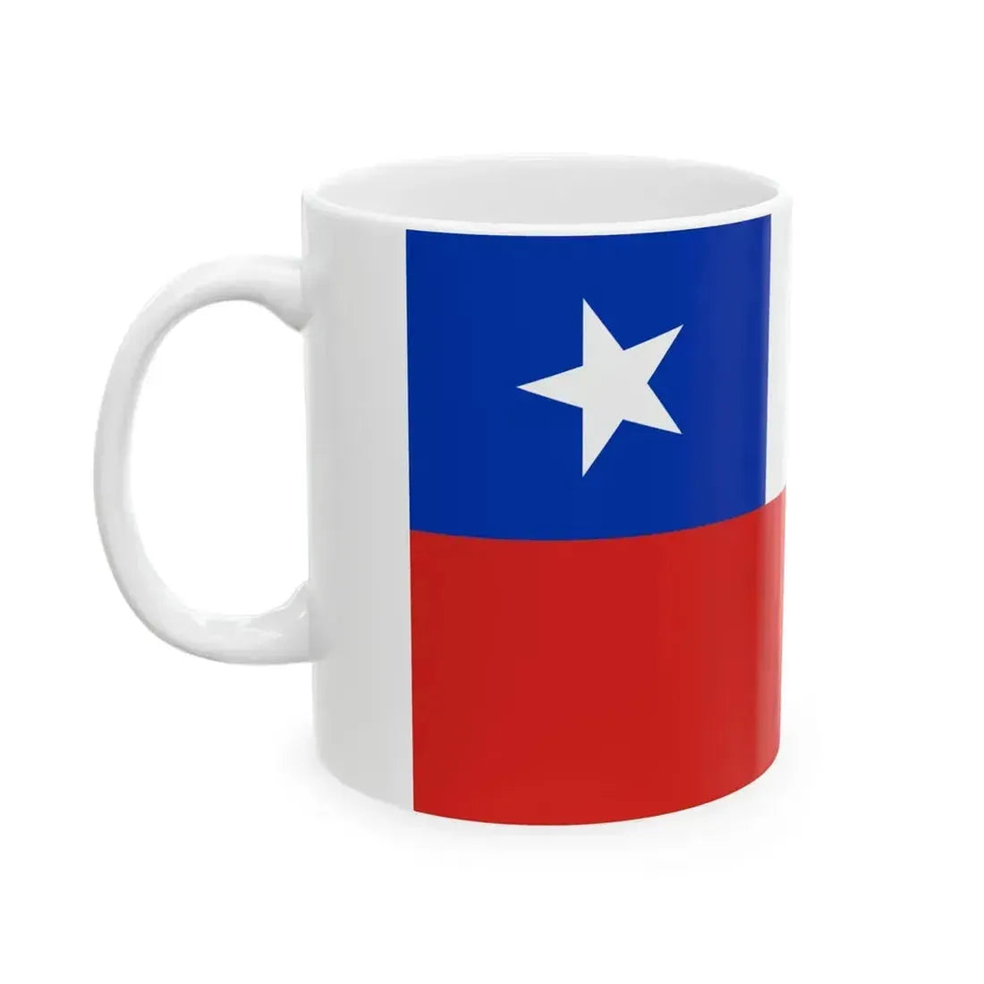Flag of Chile 1818-1912 (Chile) White Coffee Mug - Go Mug Yourself