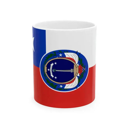 Flag of Chile 1818 (Chile) White Coffee Mug 11oz - Go Mug Yourself