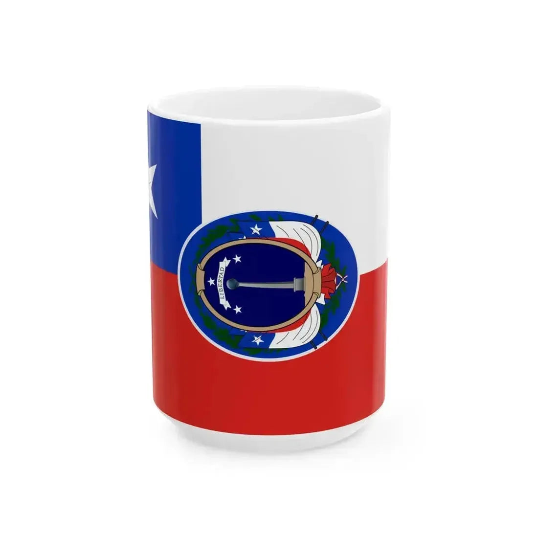 Flag of Chile 1818 (Chile) White Coffee Mug 15oz - Go Mug Yourself