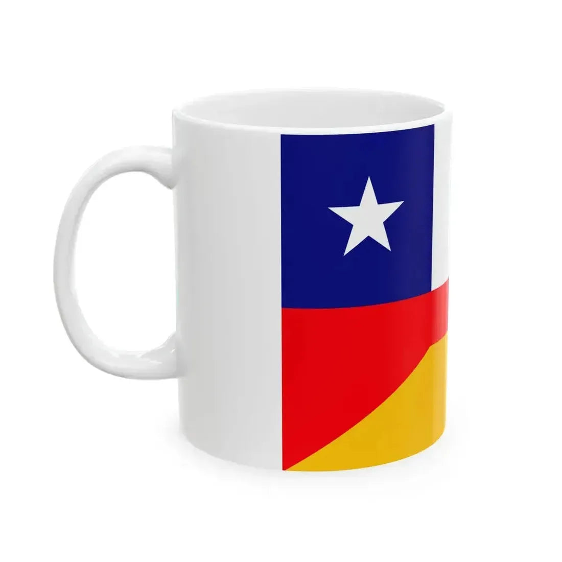 Flag of Chile and Germany (Germany) White Coffee Mug - Go Mug Yourself