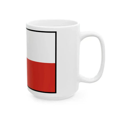 Flag of Chile bordered (Chile) White Coffee Mug - Go Mug Yourself