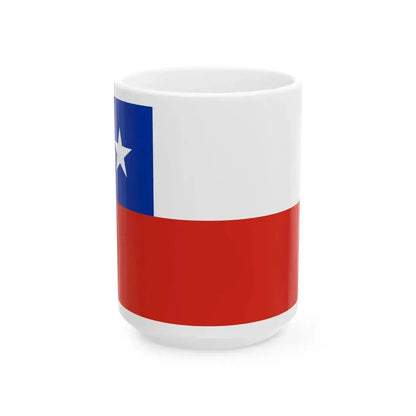Flag of Chile (Chile) White Coffee Mug 15oz - Go Mug Yourself