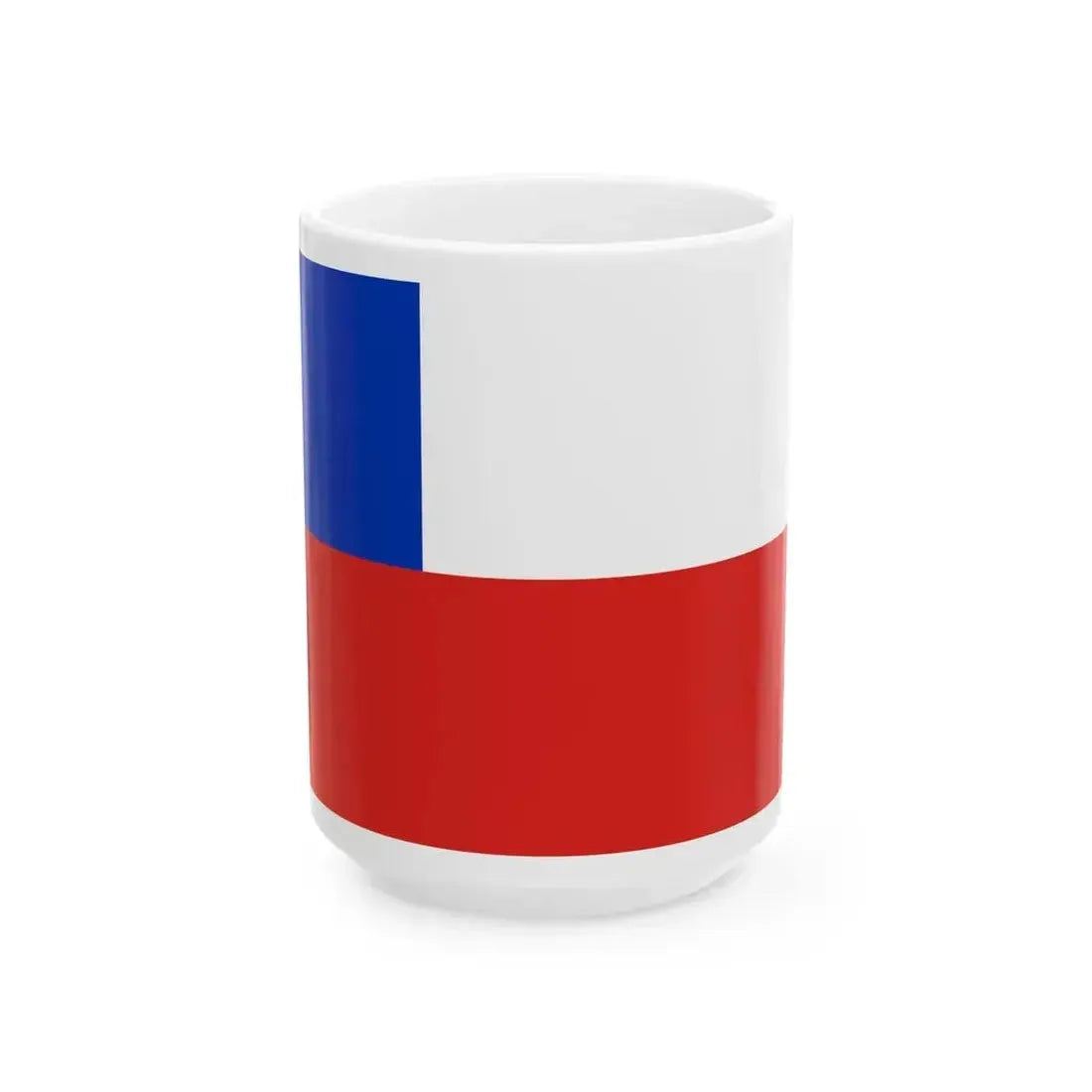 Flag of Chile Civil Use 1826-1854 (Chile) White Coffee Mug 15oz - Go Mug Yourself