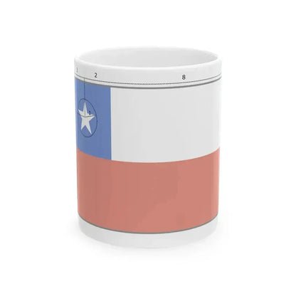 Flag of Chile construction (Chile) White Coffee Mug 11oz - Go Mug Yourself