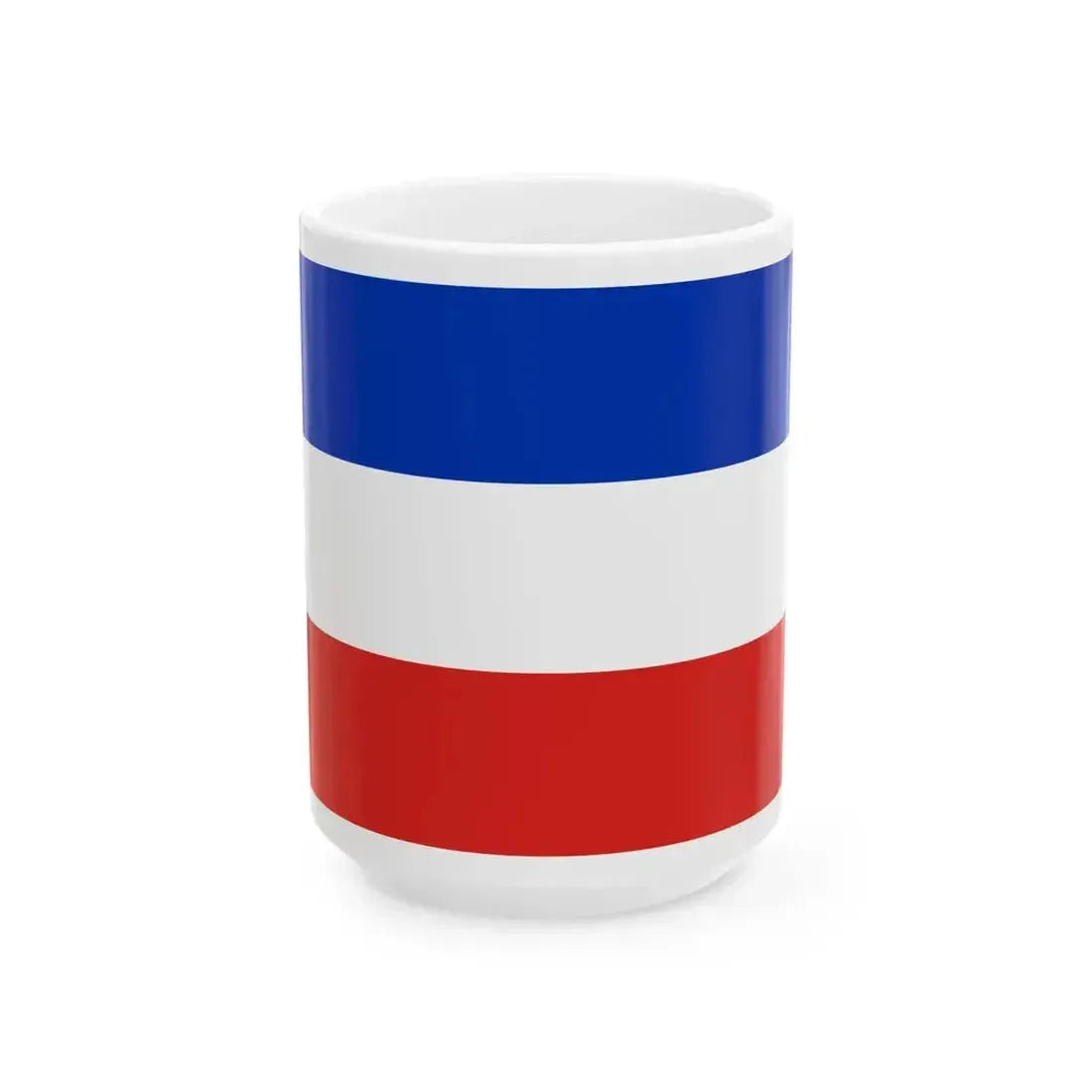 Flag of Chile of the transition 1817 (Chile) White Coffee Mug 15oz - Go Mug Yourself