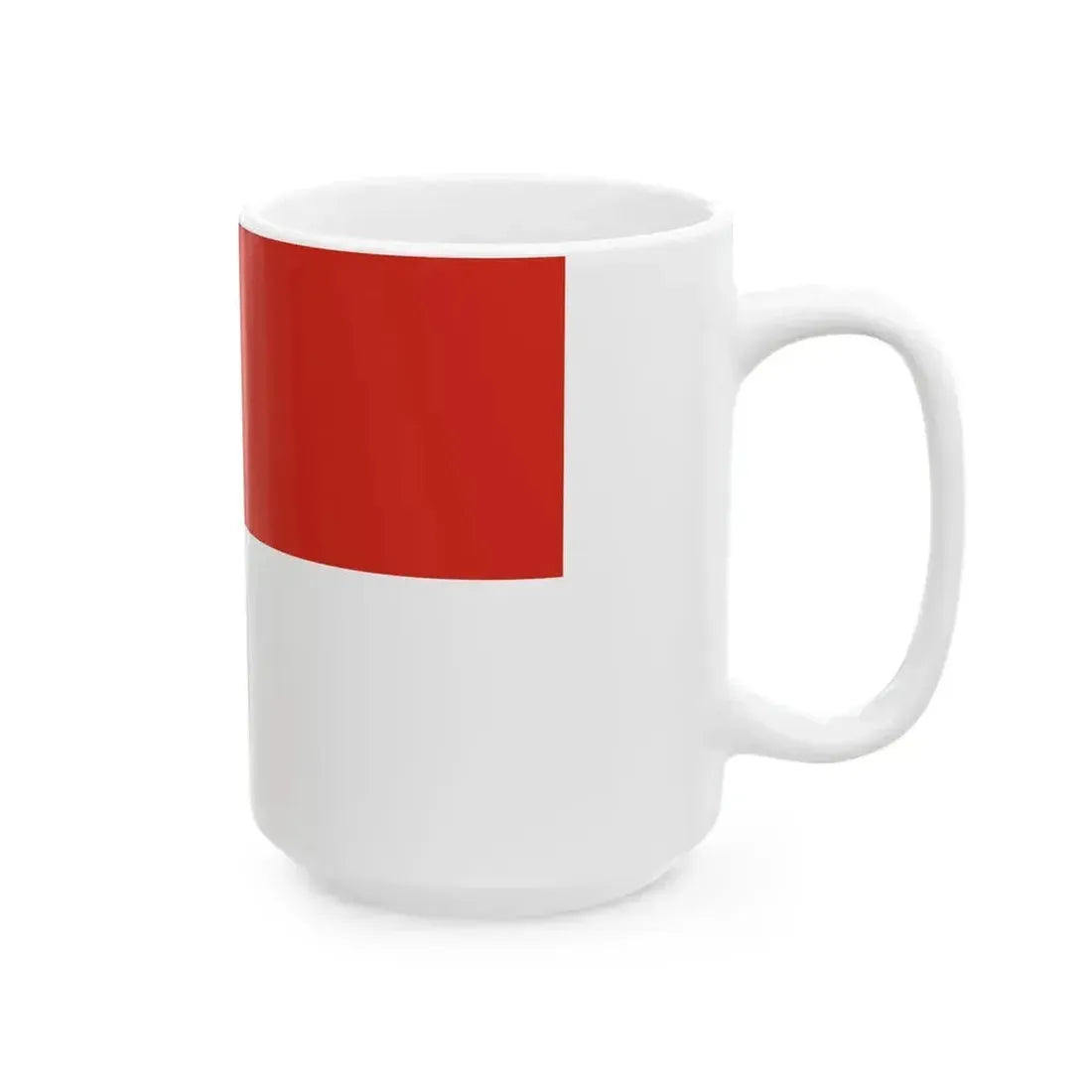Flag of Chile red stripe above variant (Chile) White Coffee Mug - Go Mug Yourself