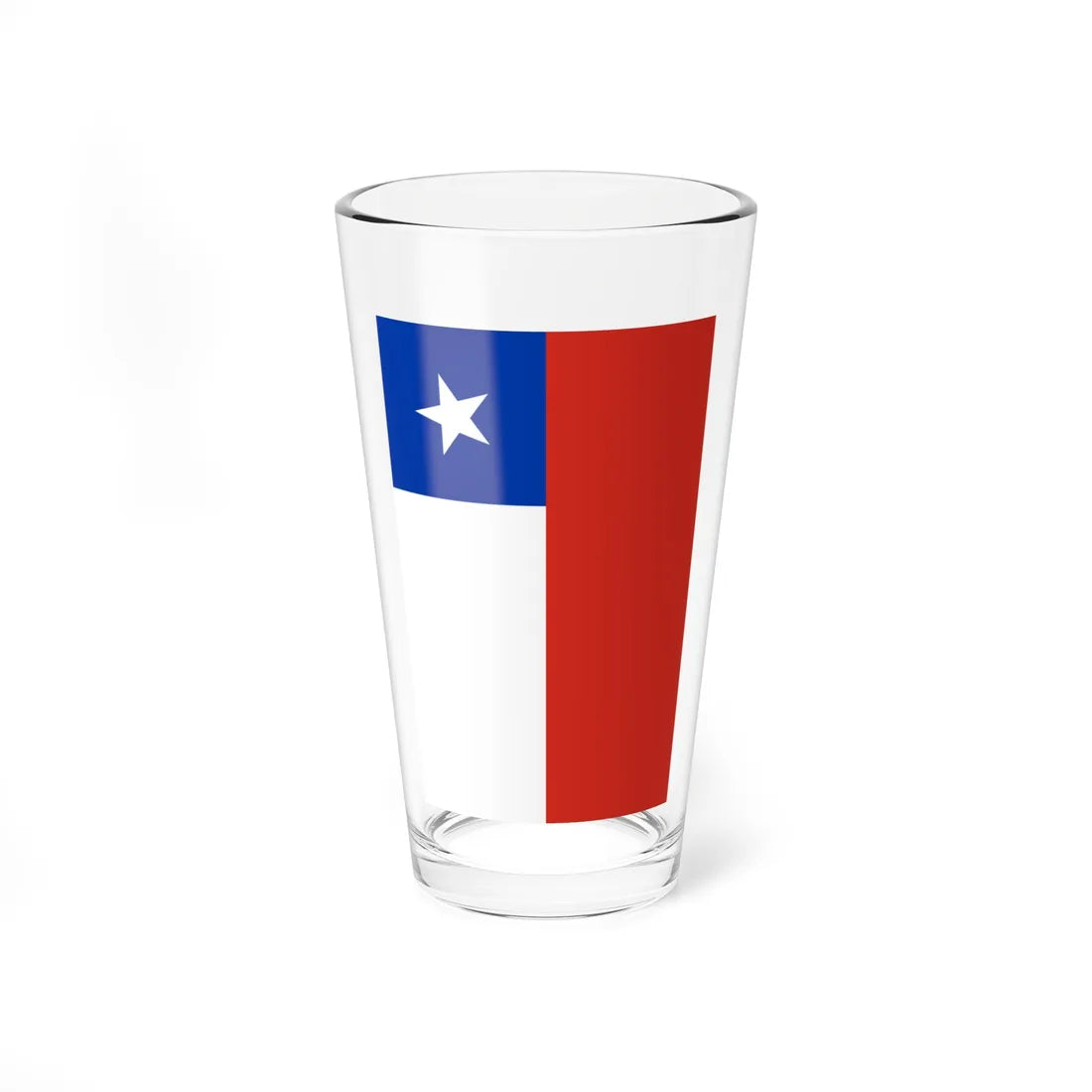 Flag of Chile vertical (Chile) Pint Glass 16oz 16oz - Go Mug Yourself
