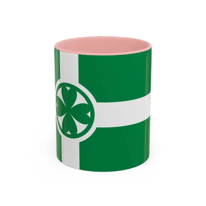 Flag of Chilliwack Canada - Accent Coffee Mug 11oz Pink - Go Mug Yourself