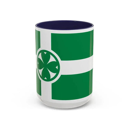 Flag of Chilliwack Canada - Accent Coffee Mug 15oz Navy - Go Mug Yourself