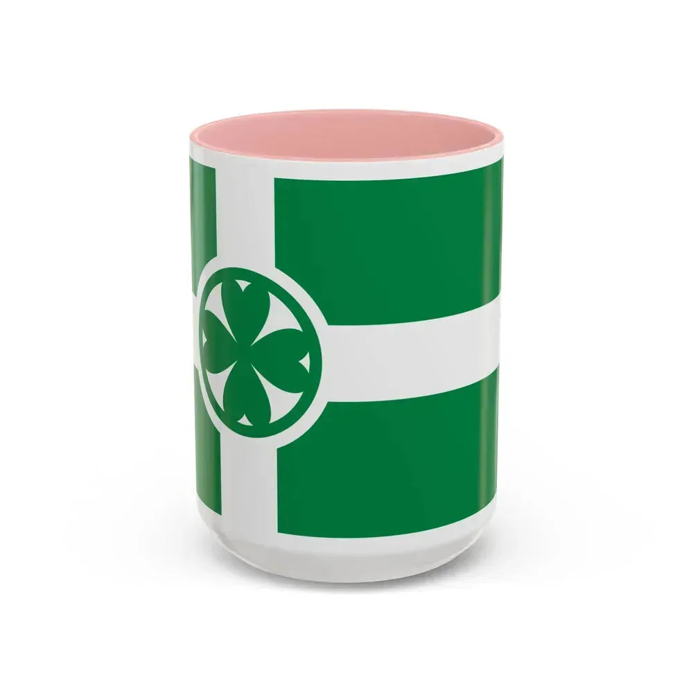 Flag of Chilliwack Canada - Accent Coffee Mug 15oz Pink - Go Mug Yourself