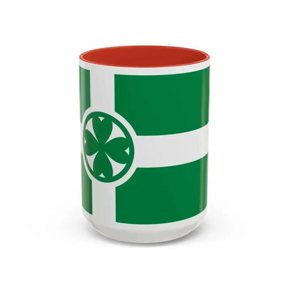 Flag of Chilliwack Canada - Accent Coffee Mug 15oz Red - Go Mug Yourself