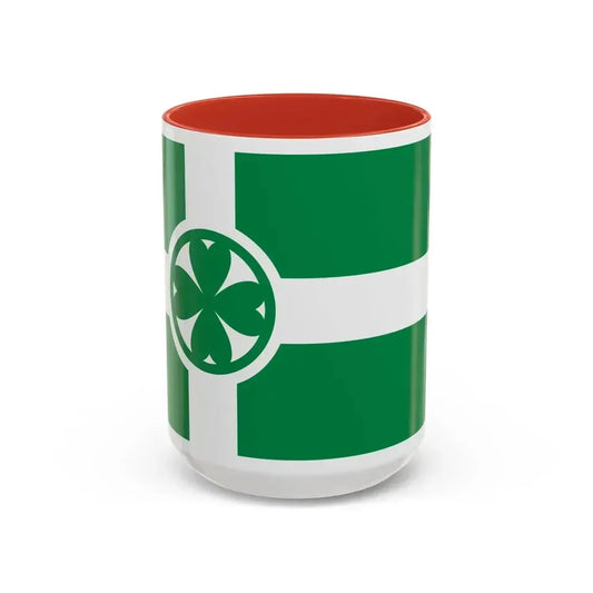Flag of Chilliwack Canada - Accent Coffee Mug 15oz Red - Go Mug Yourself
