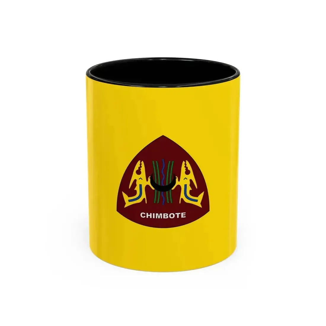 Flag of Chimbote the largest city in the Ancash Region Peru - Accent Coffee Mug 11oz Black - Go Mug Yourself