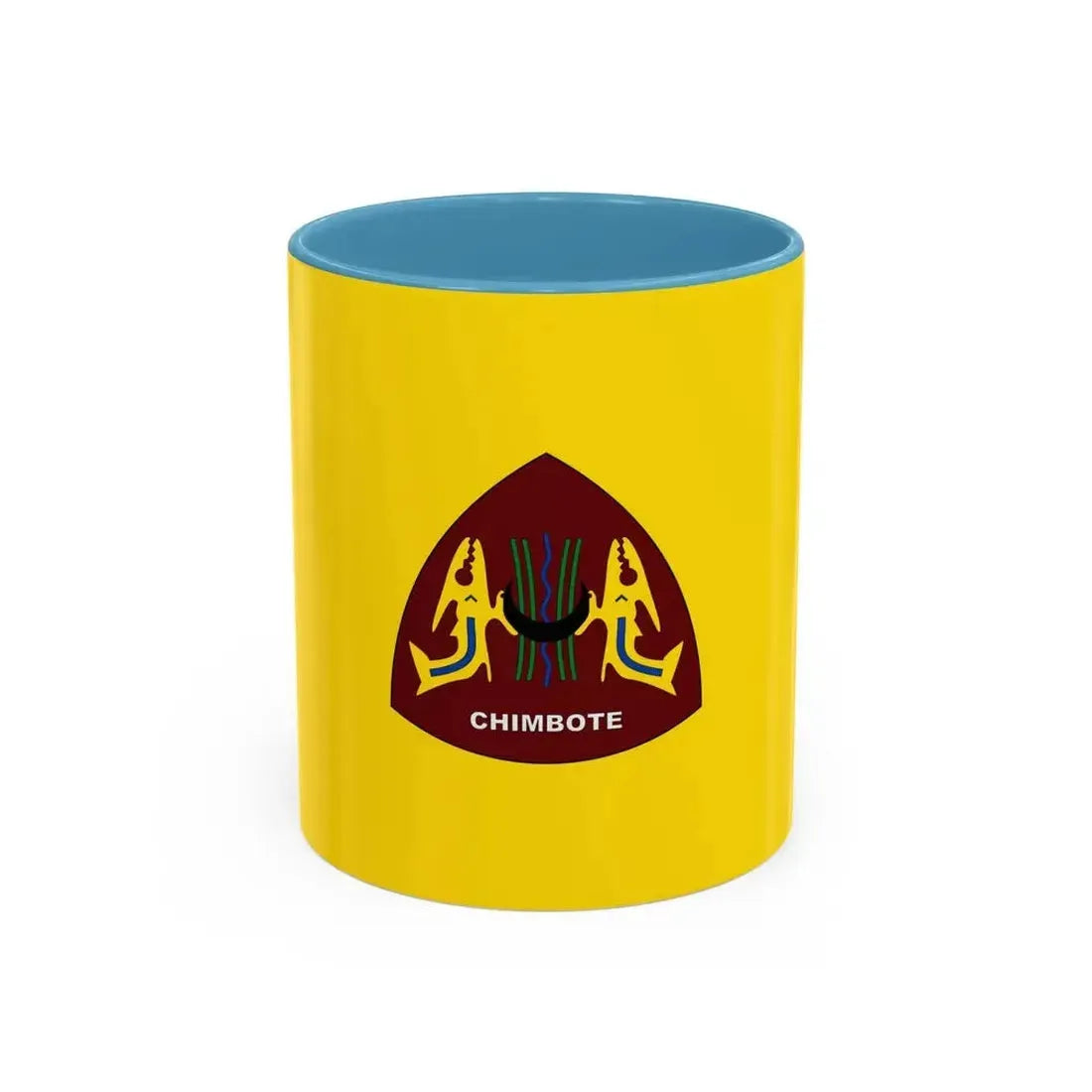 Flag of Chimbote the largest city in the Ancash Region Peru - Accent Coffee Mug 11oz Light Blue - Go Mug Yourself