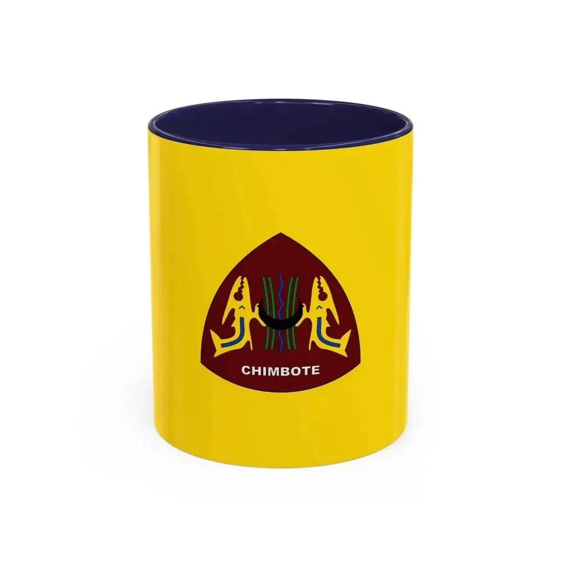 Flag of Chimbote the largest city in the Ancash Region Peru - Accent Coffee Mug 11oz Navy - Go Mug Yourself