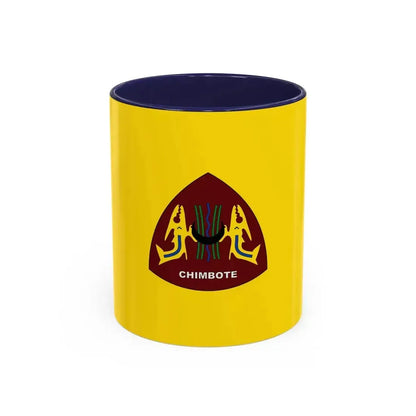 Flag of Chimbote the largest city in the Ancash Region Peru - Accent Coffee Mug 11oz Navy - Go Mug Yourself