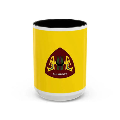 Flag of Chimbote the largest city in the Ancash Region Peru - Accent Coffee Mug 15oz Black - Go Mug Yourself