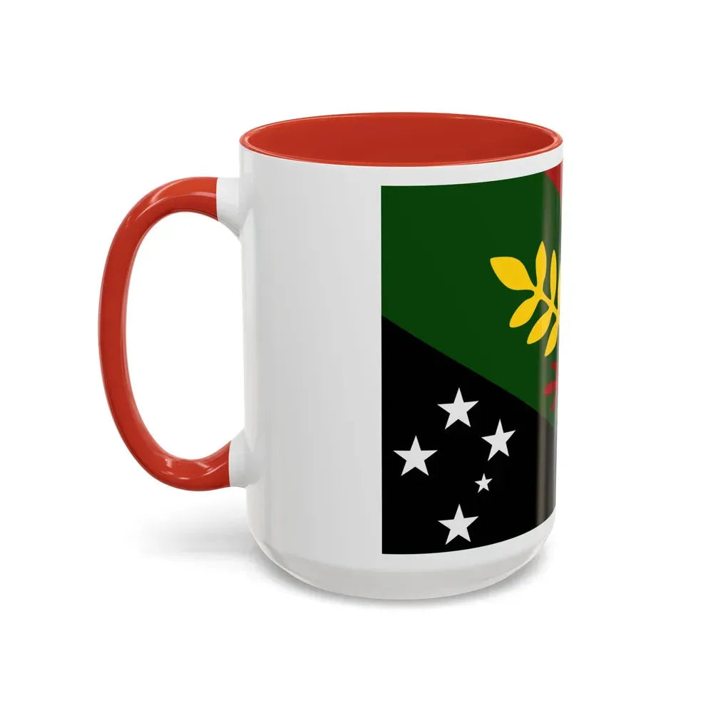 Flag of Chimbu Papa New Guinea - Accent Coffee Mug - Go Mug Yourself
