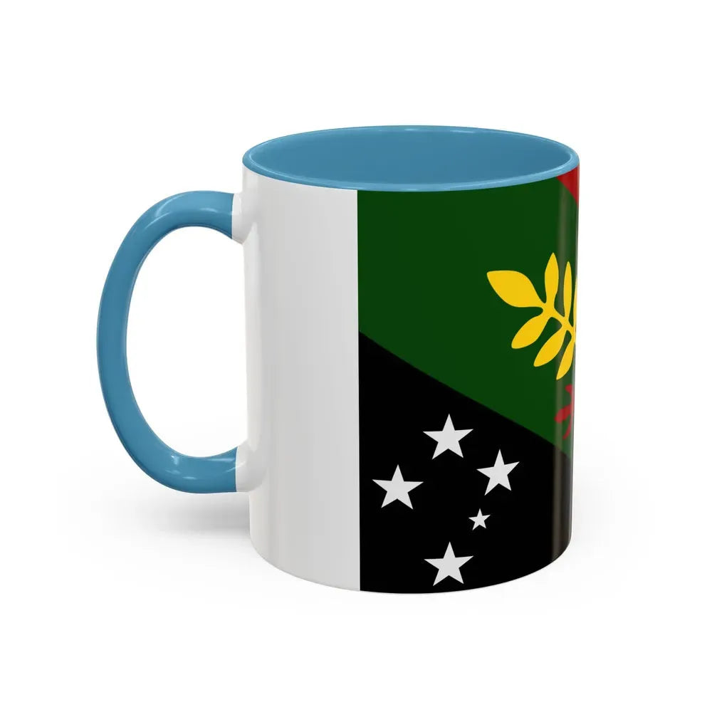 Flag of Chimbu Papa New Guinea - Accent Coffee Mug - Go Mug Yourself