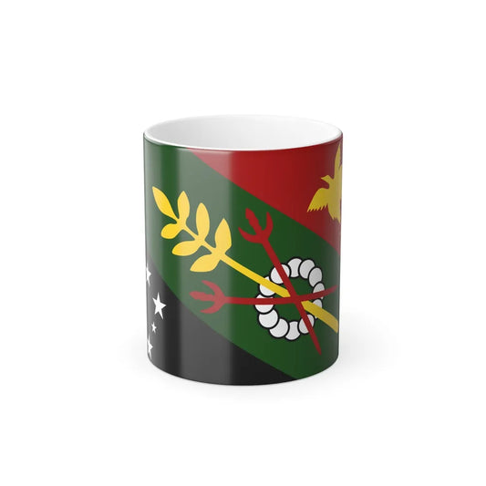 Flag of Chimbu Papa New Guinea - Color Changing Coffee Mug-11oz-Go Mug Yourself