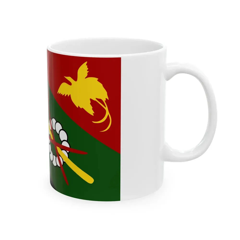 Flag of Chimbu Papa New Guinea - White Coffee Mug - Go Mug Yourself