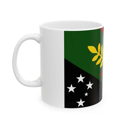 Flag of Chimbu Papa New Guinea - White Coffee Mug - Go Mug Yourself