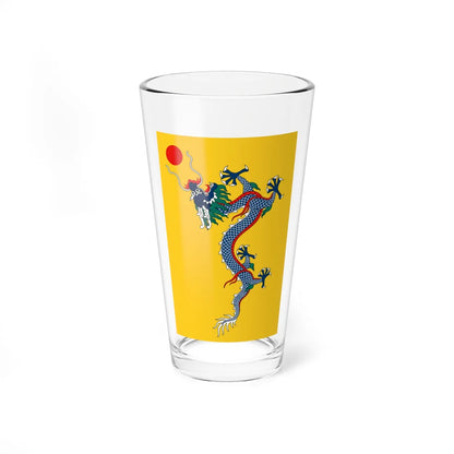 Flag of China 1889-1912 vertical (China) Pint Glass 16oz 16oz - Go Mug Yourself