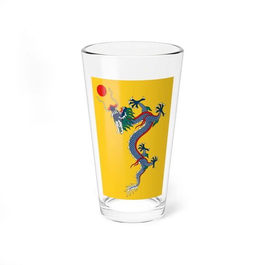Flag of China 1889-1912 vertical (China) Pint Glass 16oz 16oz - Go Mug Yourself
