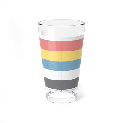 Flag of China 1912-1928 construction sheet (China) Pint Glass 16oz 16oz - Go Mug Yourself
