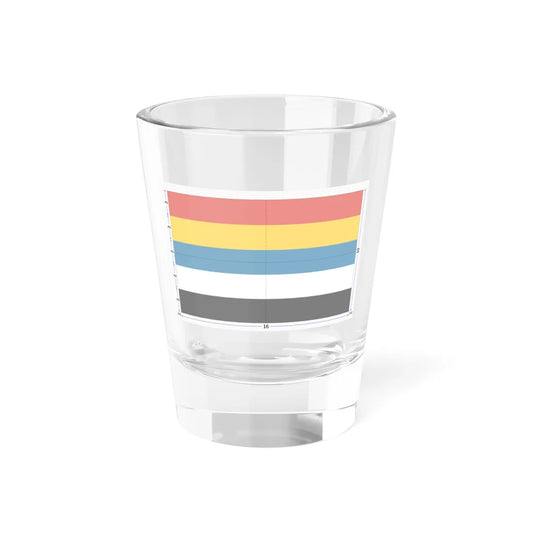 Flag of China 1912-1928 construction sheet (China) Shot Glass 1.5oz 1.5oz - Go Mug Yourself