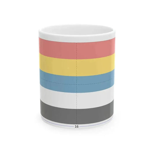 Flag of China 1912-1928 construction sheet (China) White Coffee Mug 11oz - Go Mug Yourself